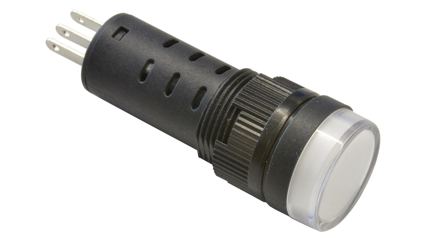 Barthelme LED-Signalleuchte- Einbaudurchmesser 16 mm- 24 V- rot-gelb-grn