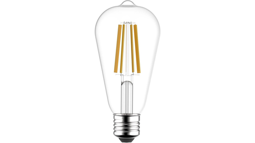 Blulaxa Hocheffiziente 3-8-W-Filament-LED-Lampe ST64- E27- 810 lm- warmweiss- 3000 K- 213 lm-W- EEK A
