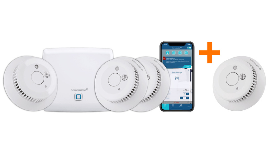 Homematic IP Smart Home Starter Set Rauchwarnmelder PLUS mit Access Point und 4x Rauchwarnmelder unter Smart Home Systeme