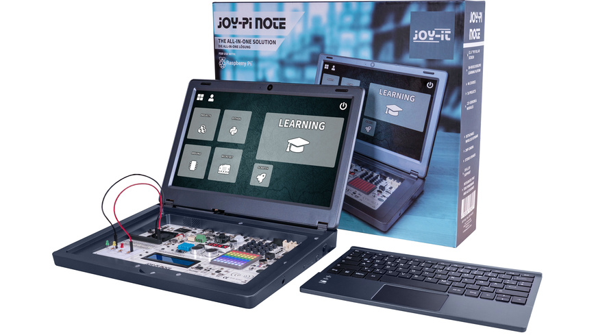 Joy-IT Experimentierlsung JoyPi Note- Notebook und Experimentierzentrale- inkl- Raspberry Pi 4B 4GB unter Baustze