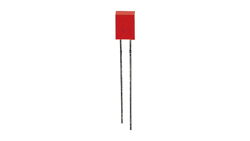 LED Rechteck 2 x 5 mm- Rot