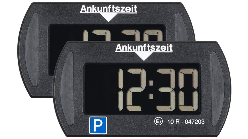 Needit 2er-Spar-Set Digitale Parkscheibe PARK MINI- automatische Parkzeiteinstellung- schwarz