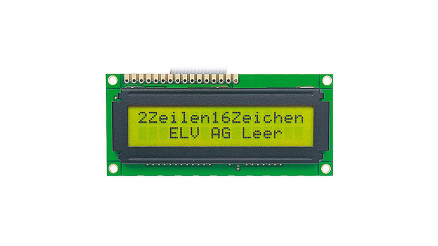 STN-LCD-Anzeigemodul- 2 x 16 Zeichen