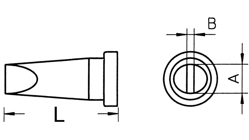 Weller Ersatzltspitze LT A- meisselfrmig- Spitze 1-6 mm breit